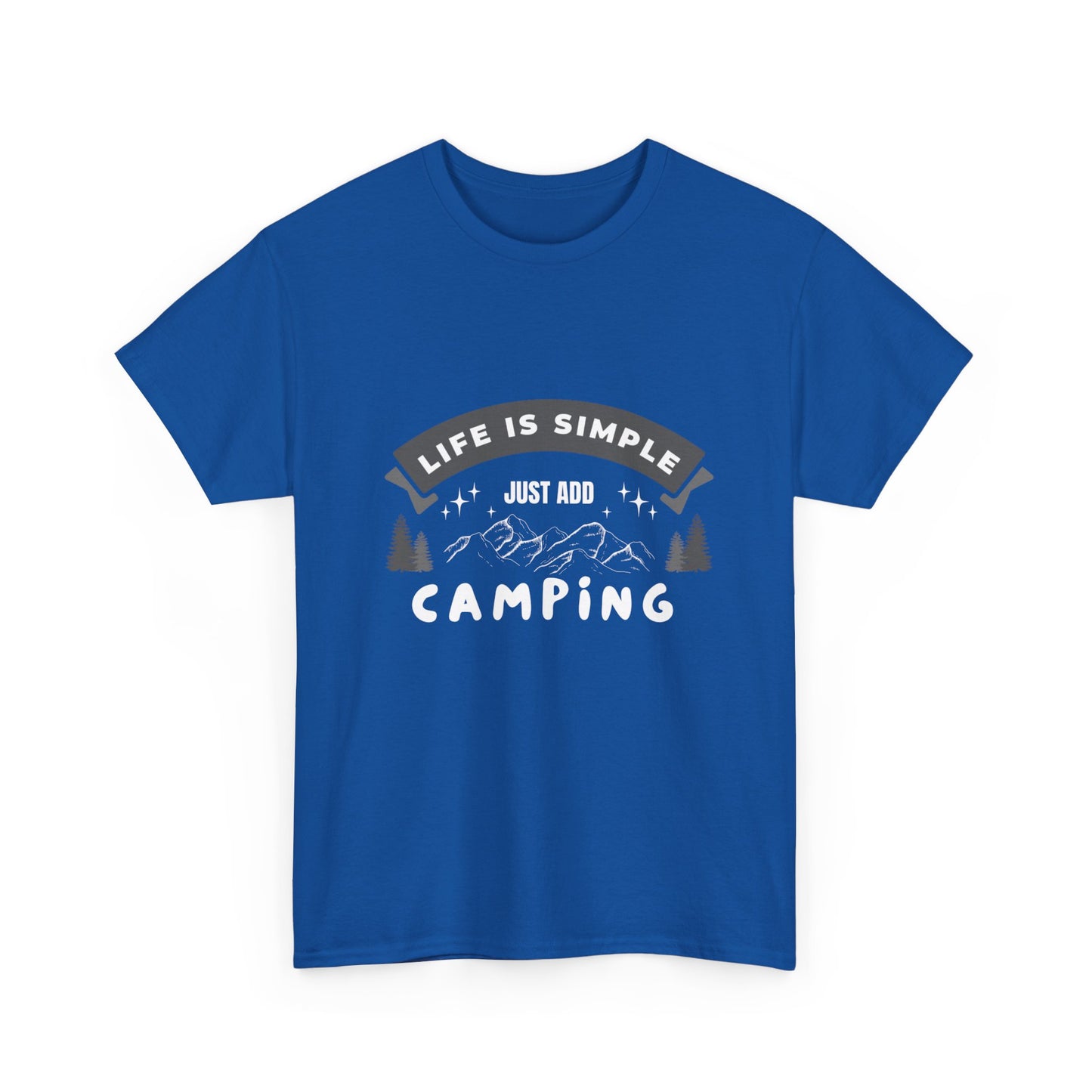 "Life is Simple, Just Add Camping" Unisex Cotton Tee