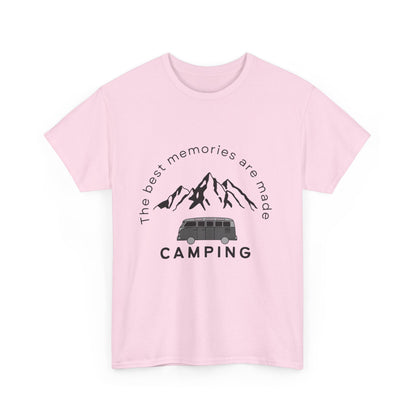 "The best memories are made camping" Unisex Cotton Tee