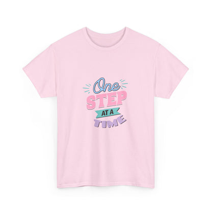 "One step at a time" Unisex Cotton Tee