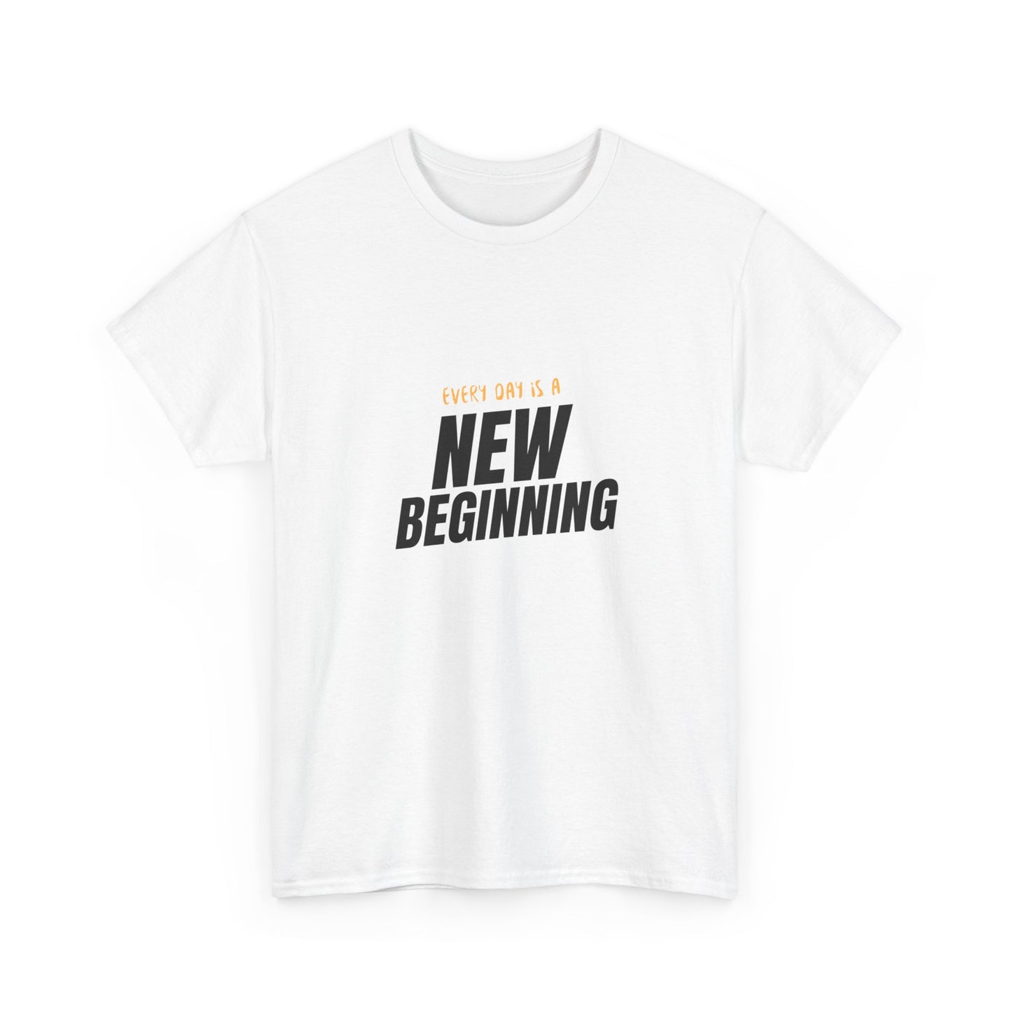 "Every day is a new beginning" Unisex Cotton Tee