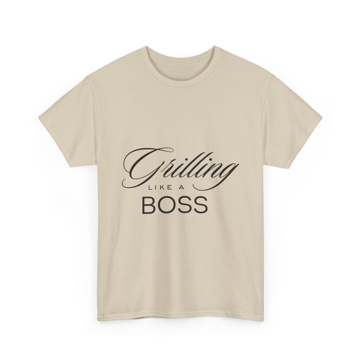 "Grilling like a boss." Unisex Cotton Tee