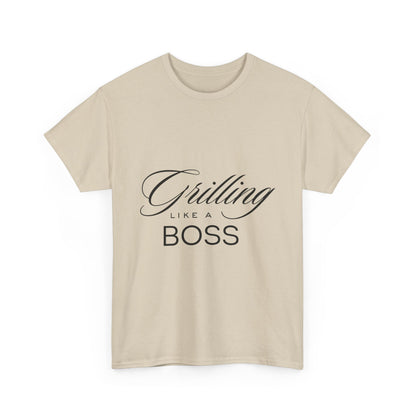 "Grilling like a boss." Unisex Cotton Tee