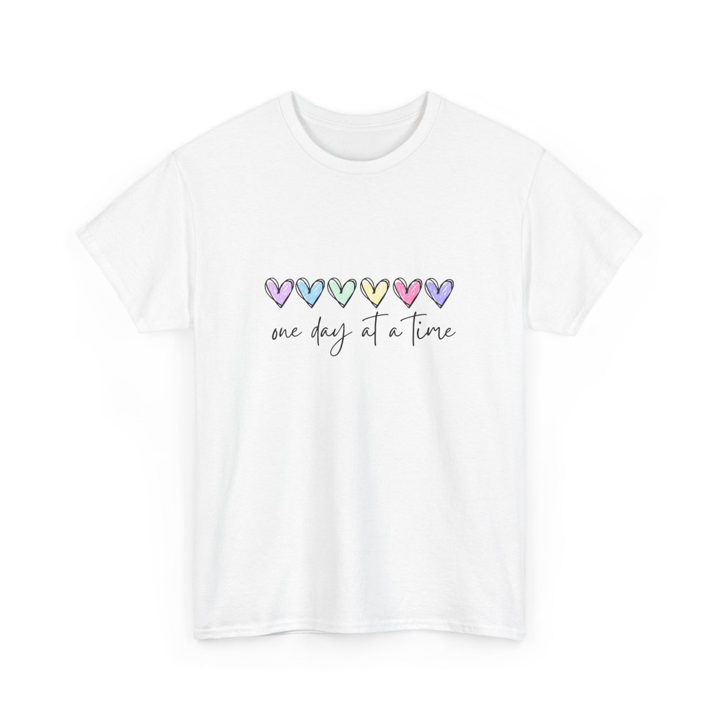 "One day at a time" Unisex Cotton Tee