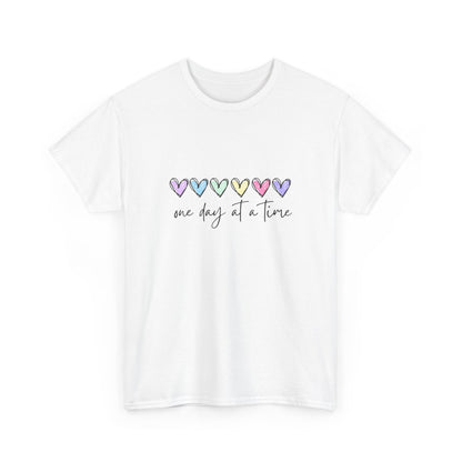 "One day at a time" Unisex Cotton Tee