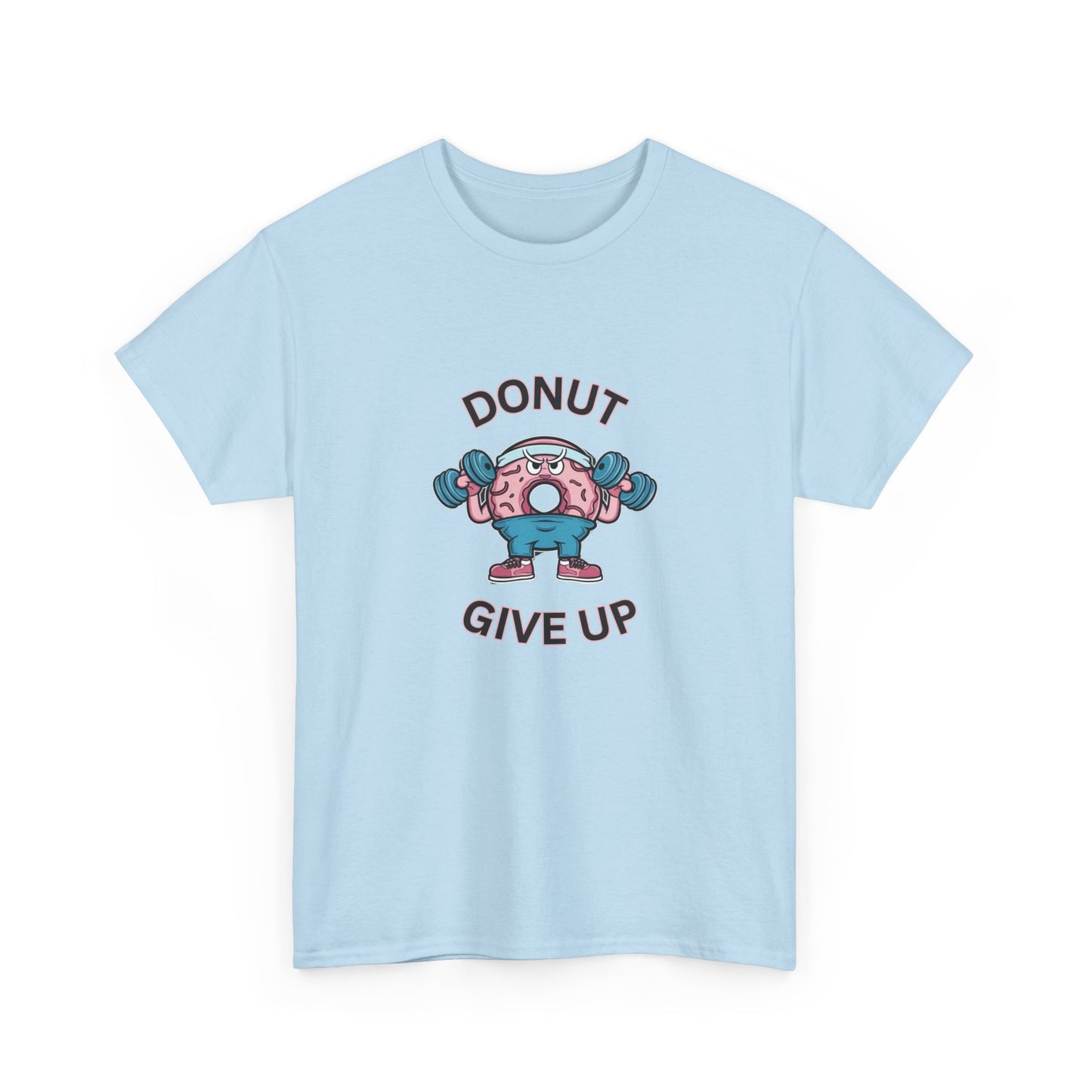 "Donut giveup" Unisex Cotton Tee