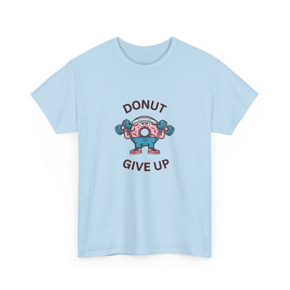 "Donut giveup" Unisex Cotton Tee