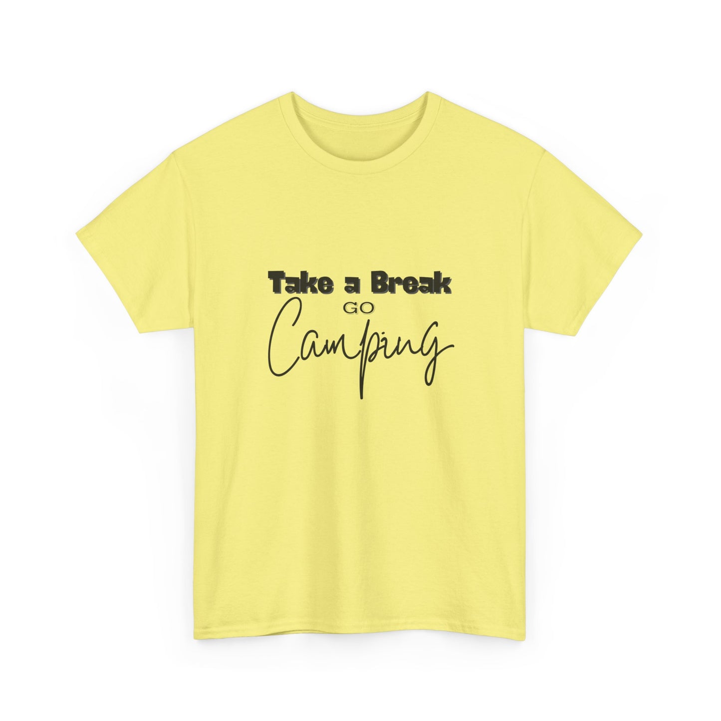 "Take a Break, Go Camping" Unisex Cotton Tee