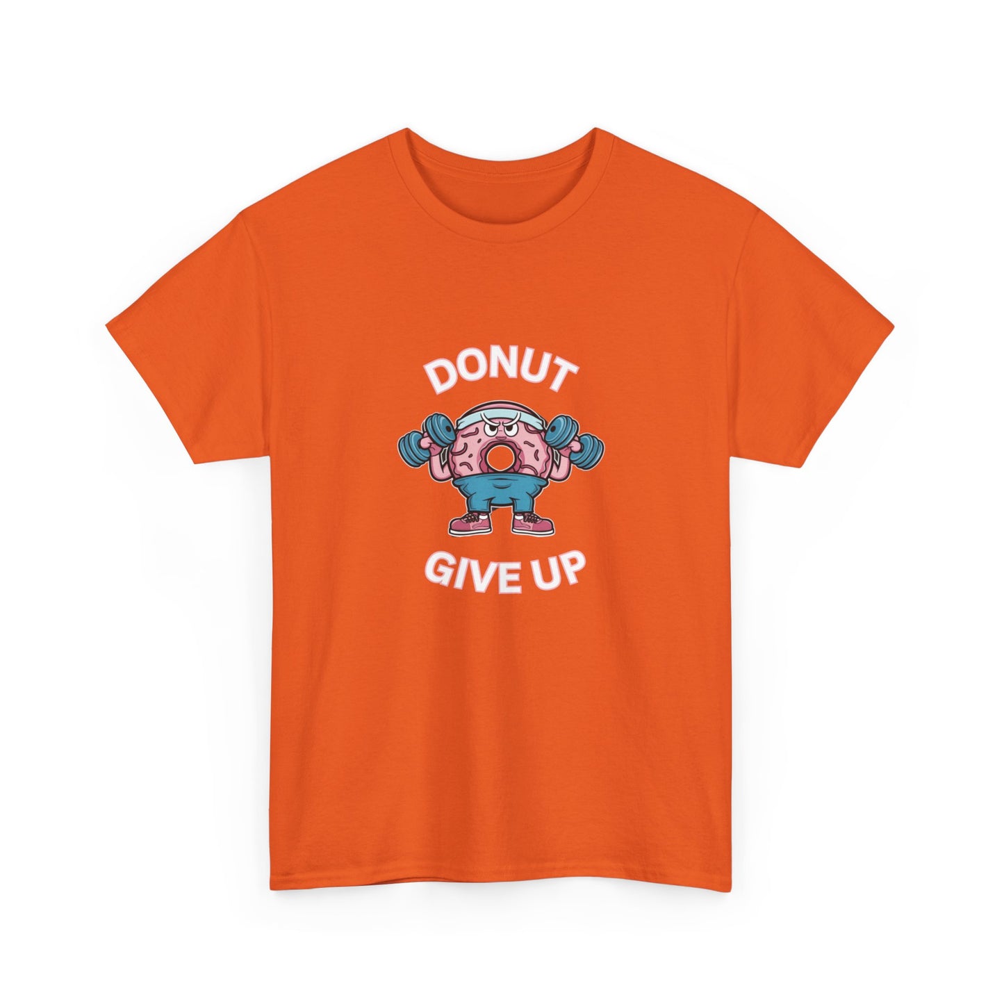 "Donut giveup" Unisex Cotton Tee