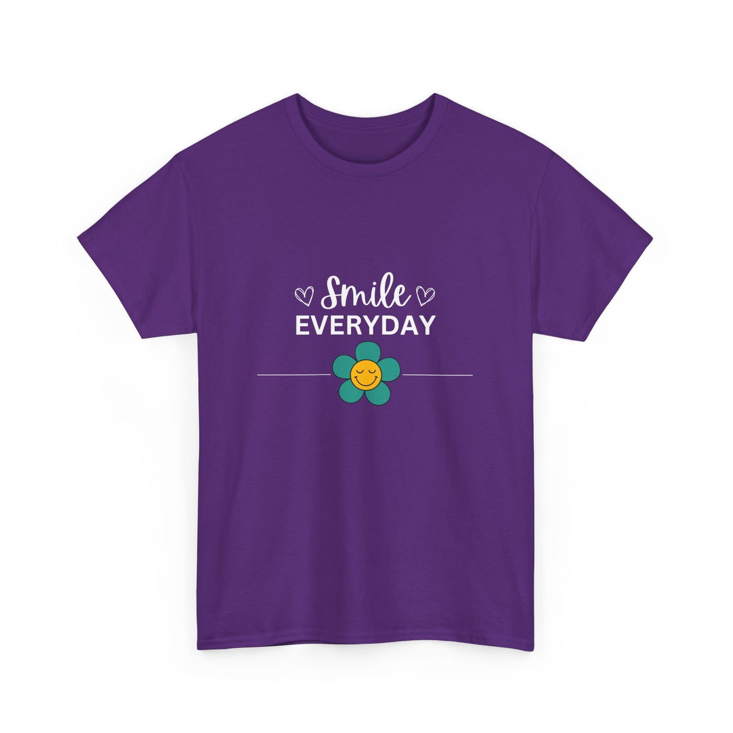 "Smile everyday" Unisex Cotton Tee