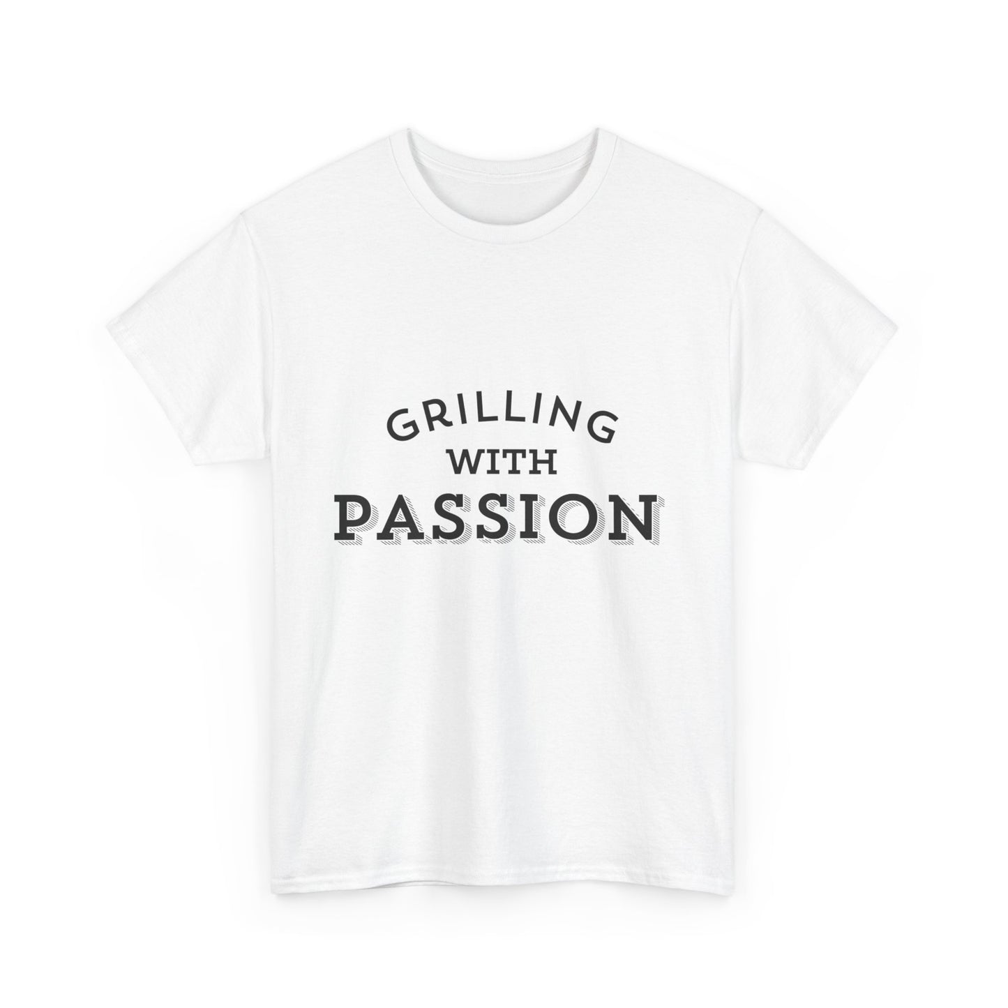 "Grilling with passion." Unisex Cotton Tee