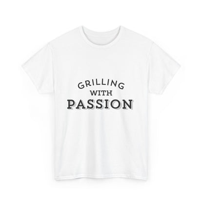 "Grilling with passion." Unisex Cotton Tee