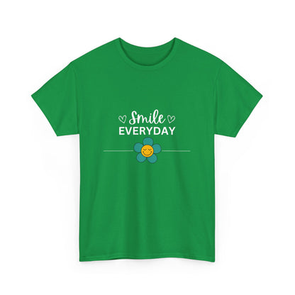 "Smile everyday" Unisex Cotton Tee