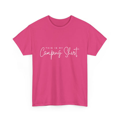 "This is my camping shirt" Unisex Cotton Tee