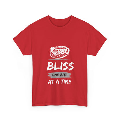 "BBQ bliss, one bite at a time." Unisex Cotton Tee