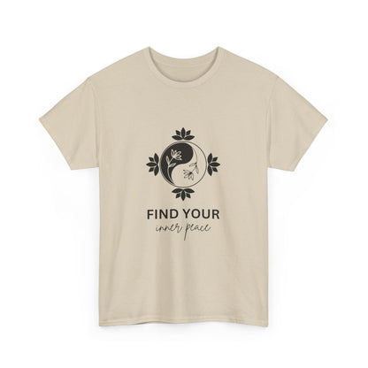 "Find your inner peace" Unisex Cotton Tee