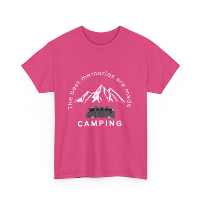 "The best memories are made camping" Unisex Cotton Tee