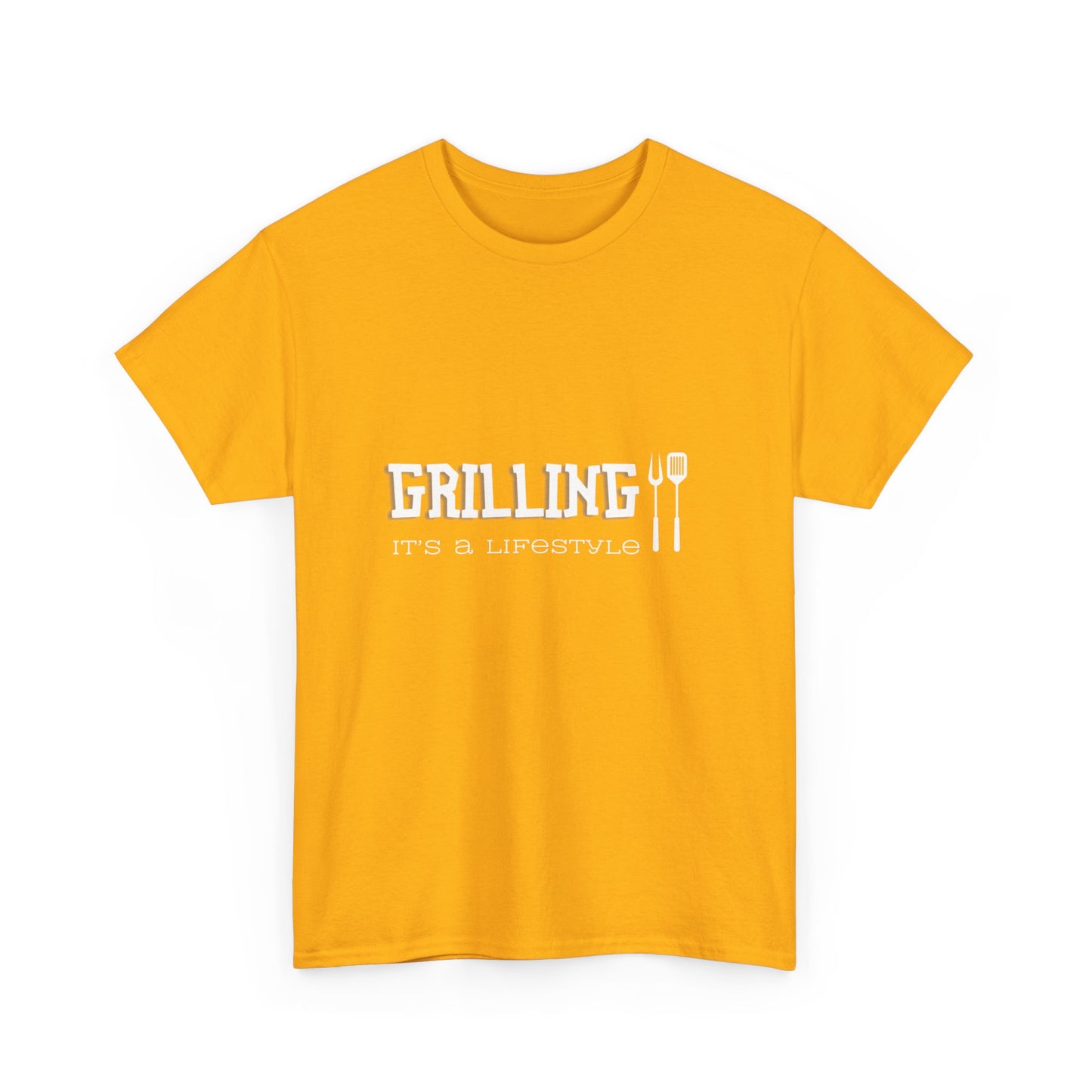 "Grilling: it's a lifestyle." Unisex Cotton Tee