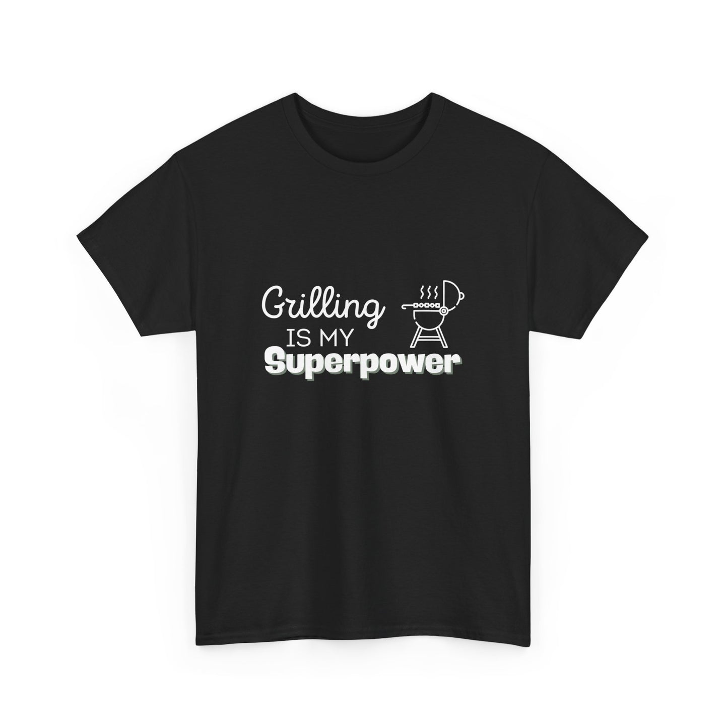 "Grilling is my superpower." Unisex Cotton Tee