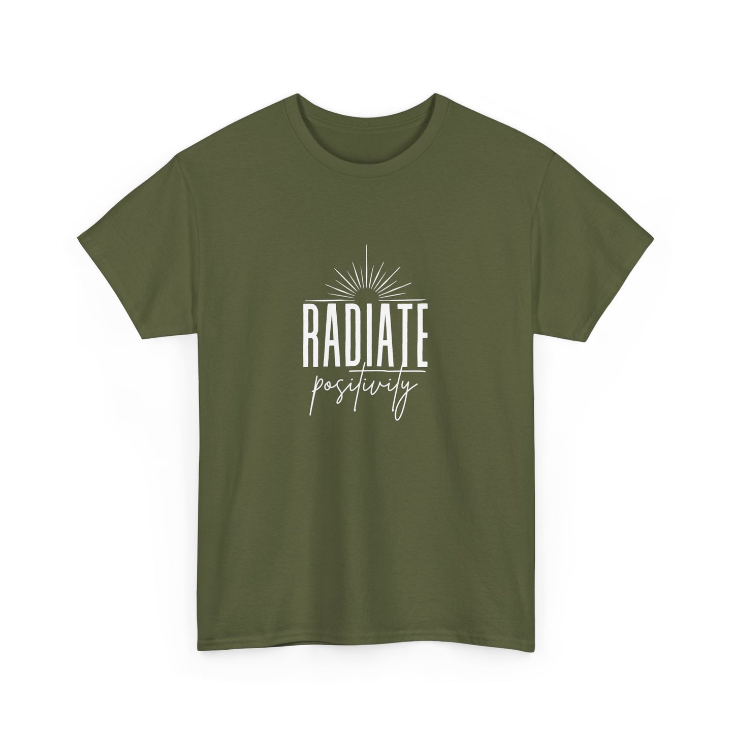 "Radiate positivity" Unisex Cotton Tee