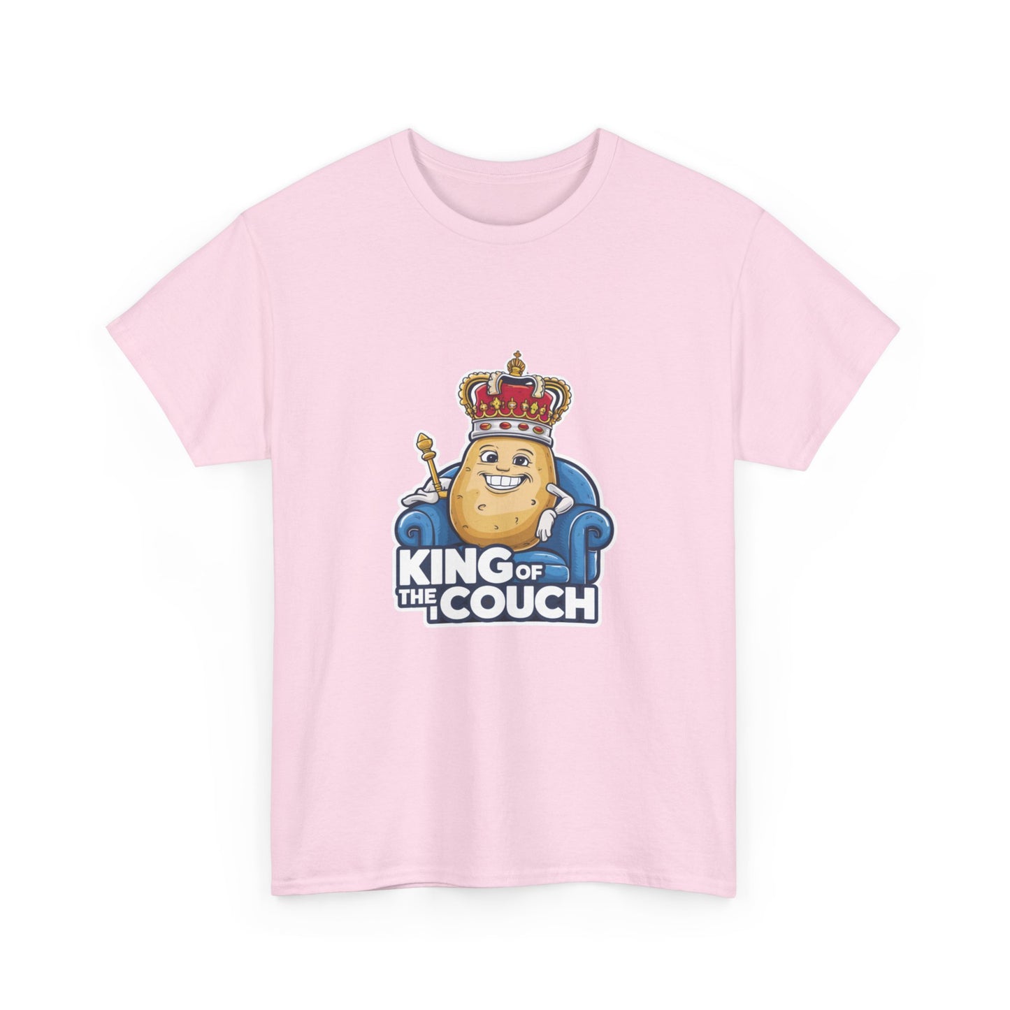 "King of the couch" Unisex Cotton Tee