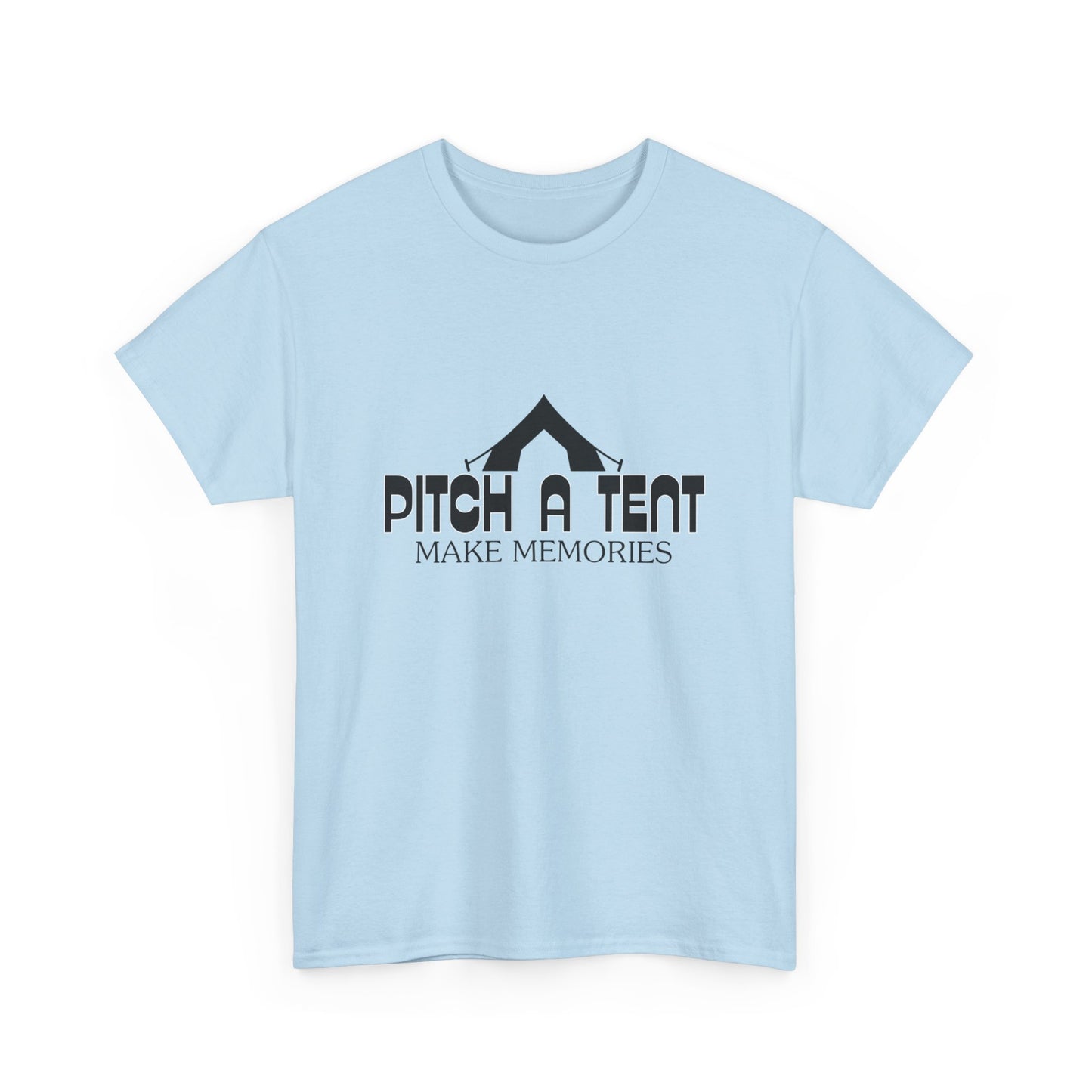 "Pitch a Tent, Make Memories" Unisex Cotton Tee