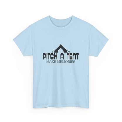 "Pitch a Tent, Make Memories" Unisex Cotton Tee