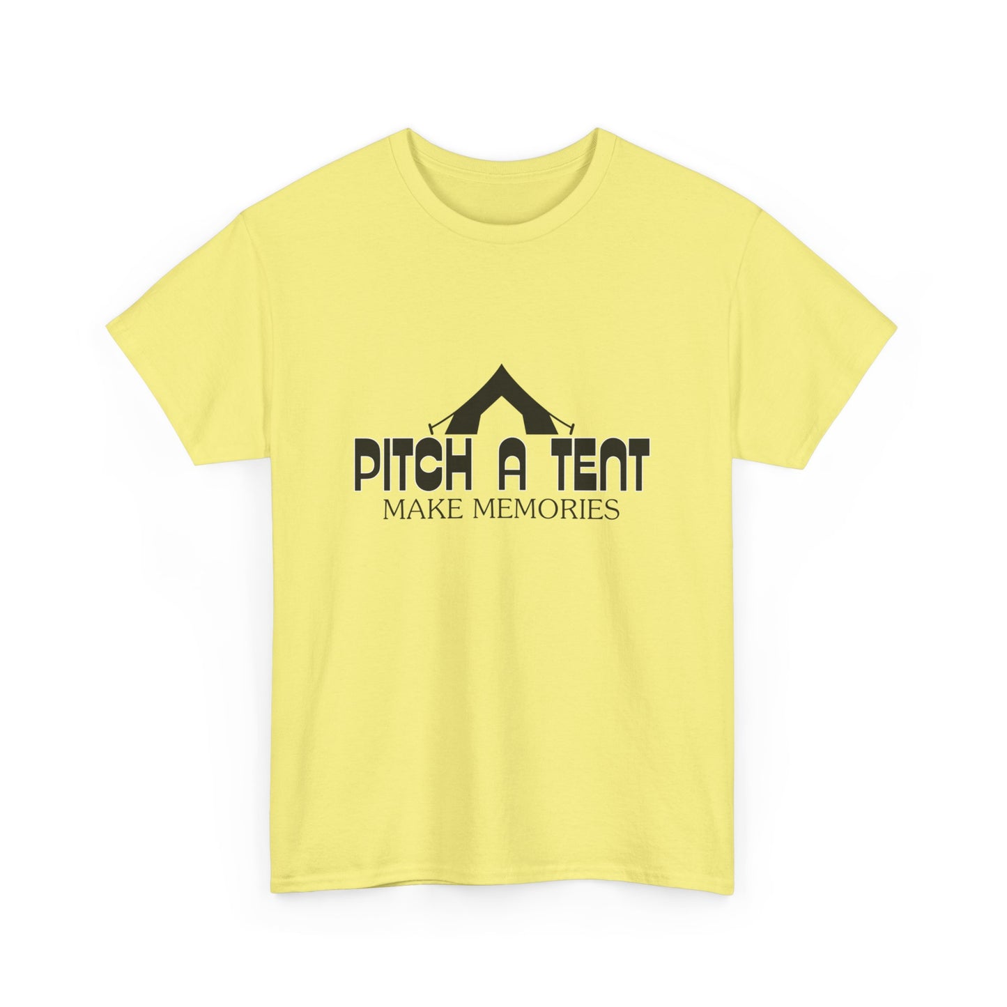 "Pitch a Tent, Make Memories" Unisex Cotton Tee