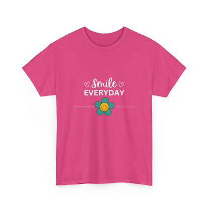 "Smile everyday" Unisex Cotton Tee