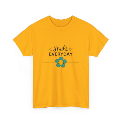 "Smile everyday" Unisex Cotton Tee