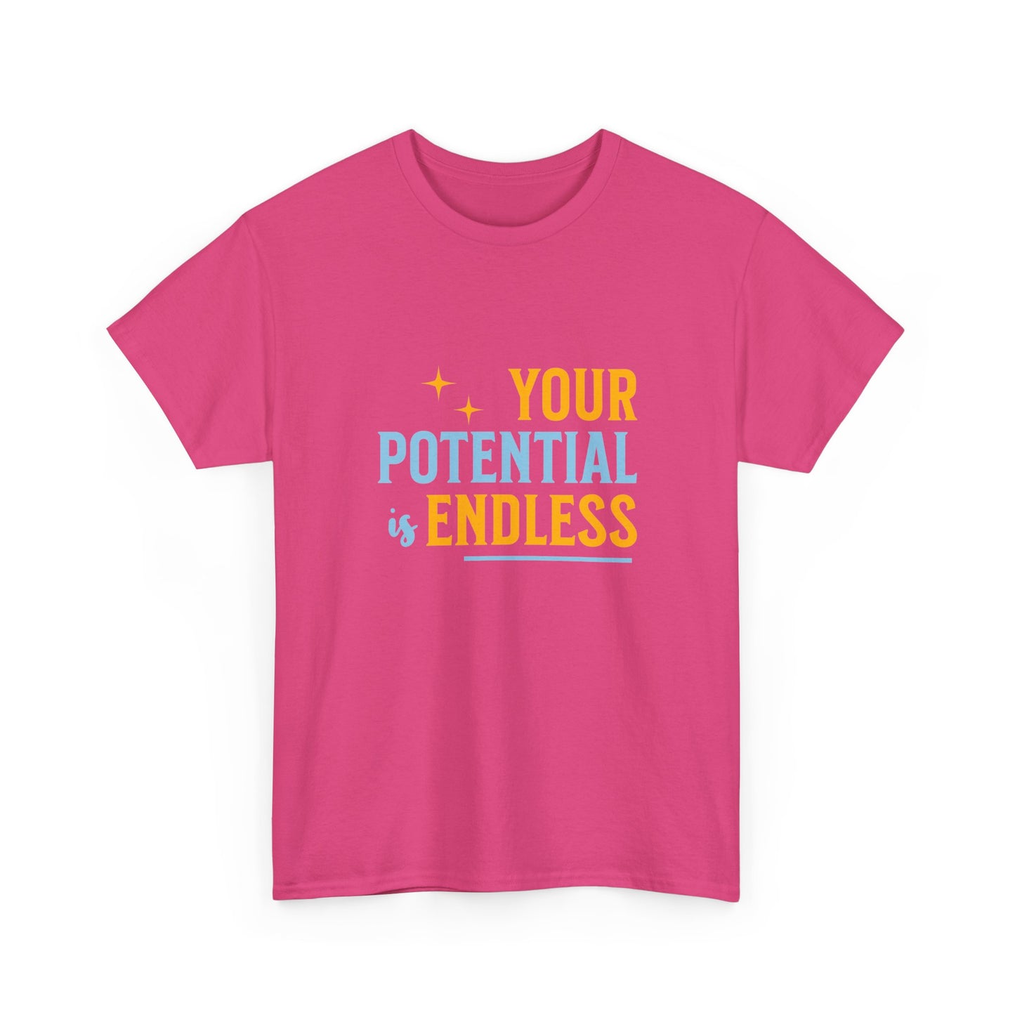 "Your potential is endless" Unisex Cotton Tee