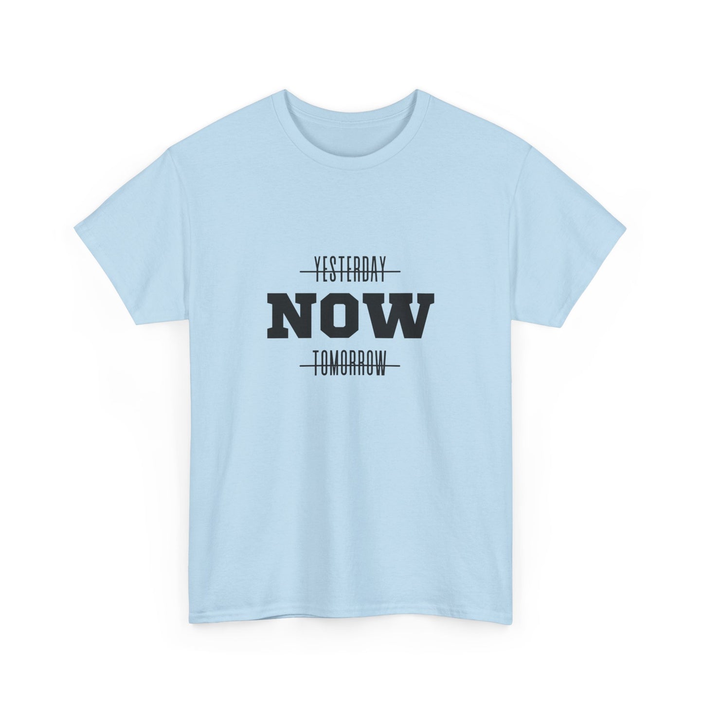 "Yesterday, now, tomorrow" Unisex Cotton Tee