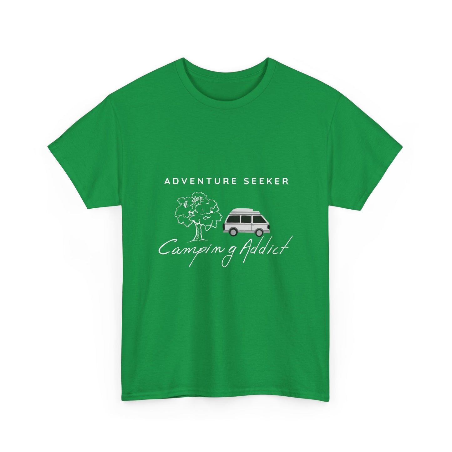 "Adventure Seeker: Camping Addict" Unisex Cotton Tee