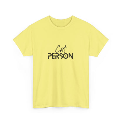 "Cat person" Unisex Cotton Tee