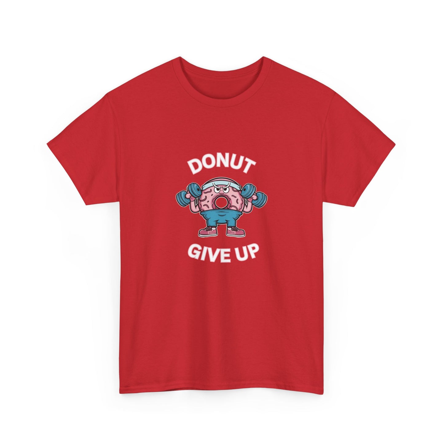 "Donut giveup" Unisex Cotton Tee