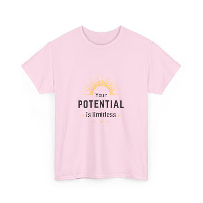 "Your potential is limitless" Unisex Cotton Tee