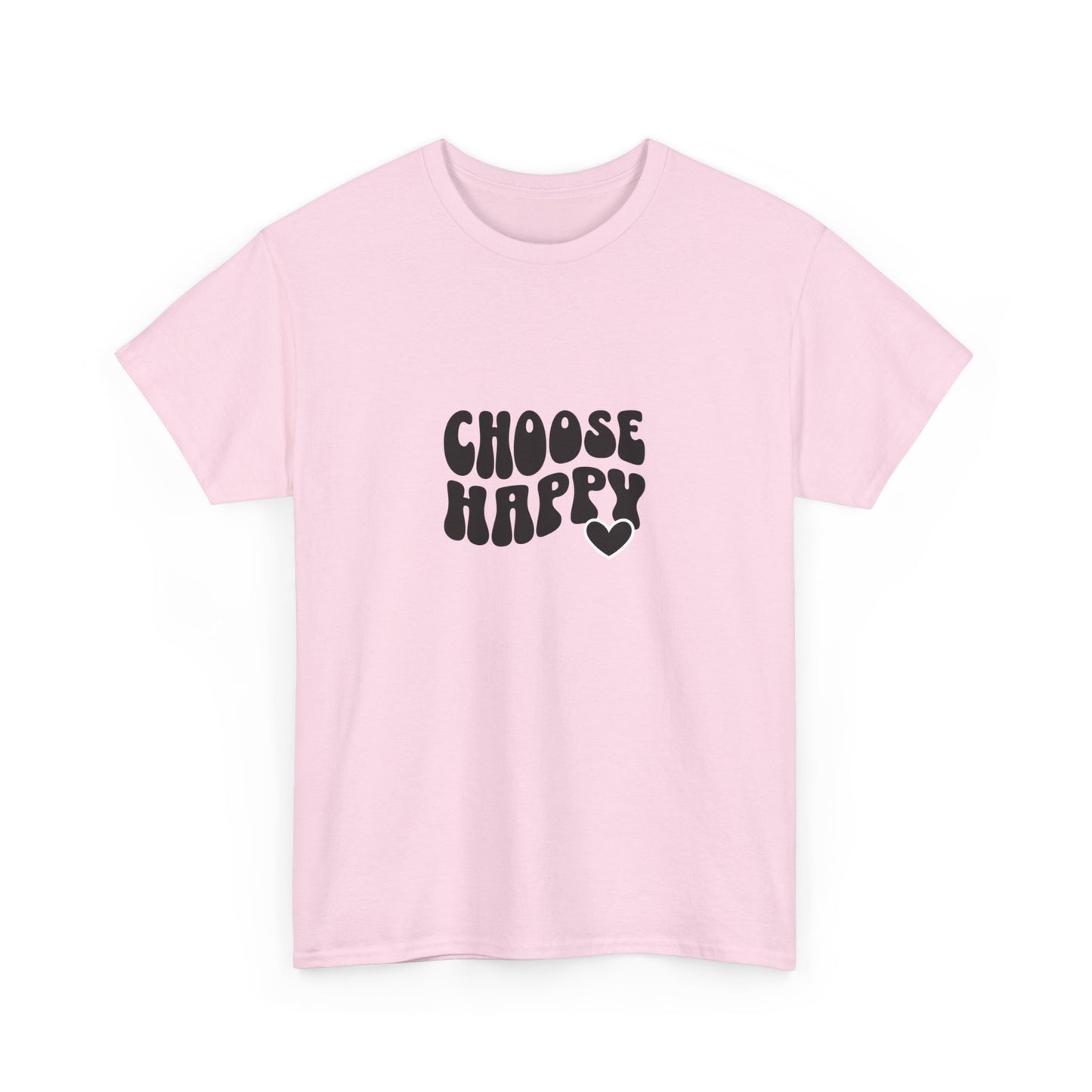 "Choose happy" Unisex Cotton Tee