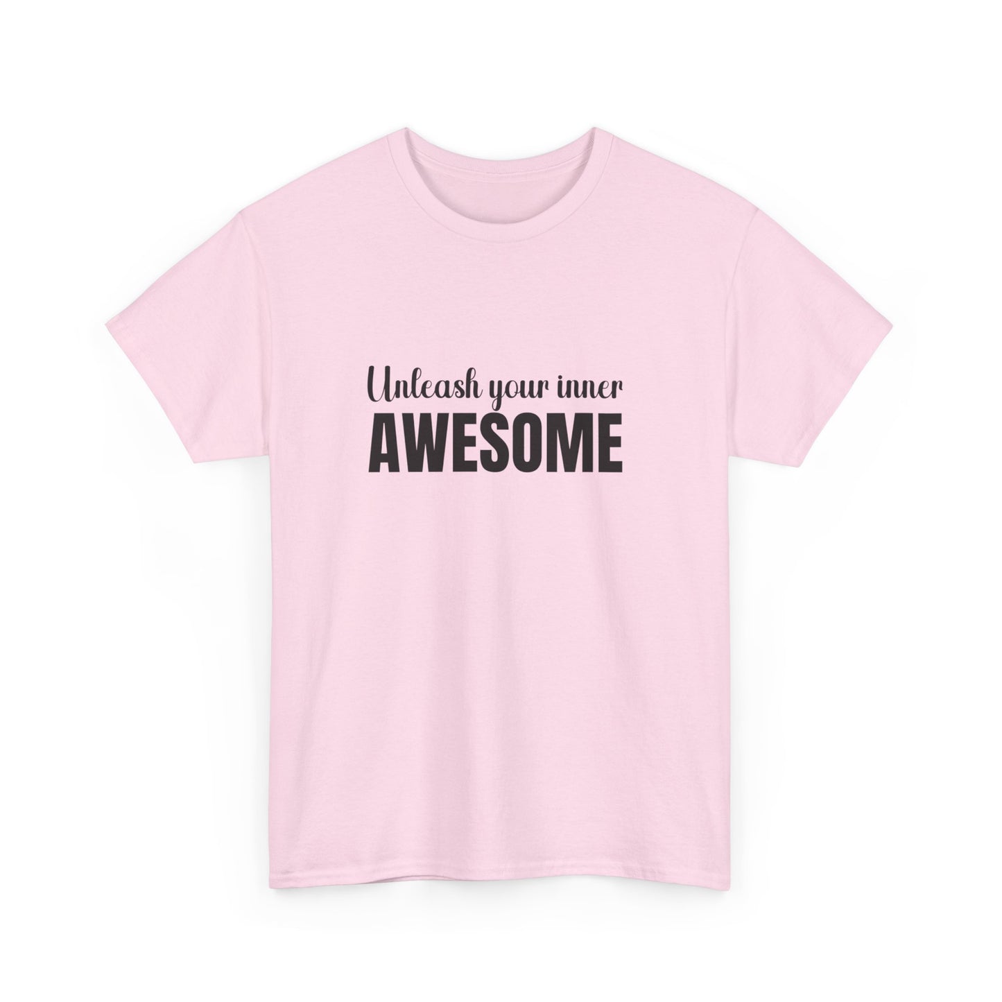 "Unleash your inner awesome" Unisex Cotton Tee