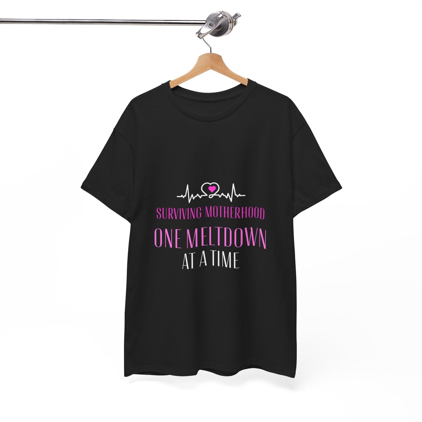 "Surviving motherhood one meltdown at a time" Unisex Tee