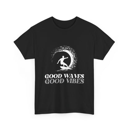 "Good waves good vibes" Unisex Cotton Tee