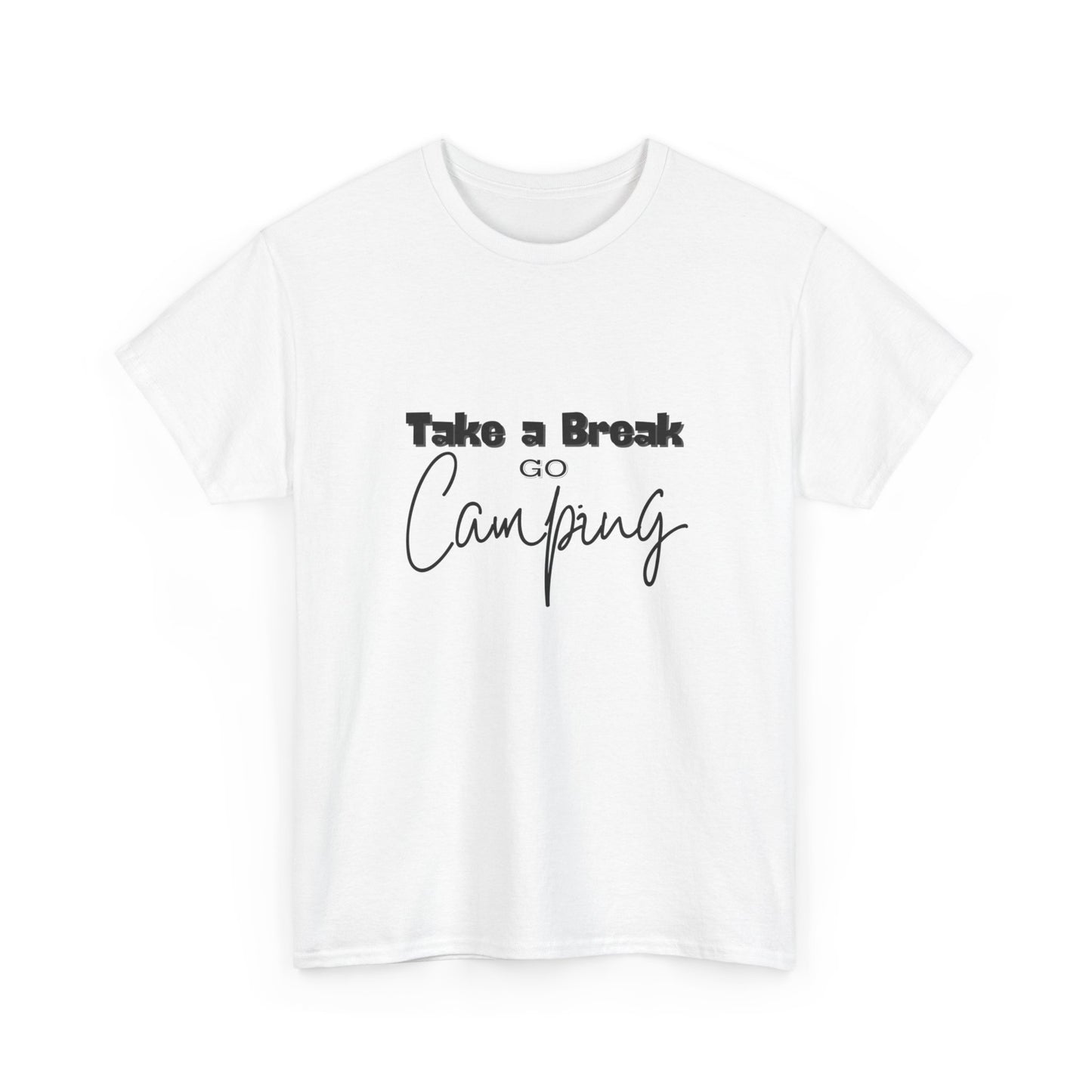 "Take a Break, Go Camping" Unisex Cotton Tee