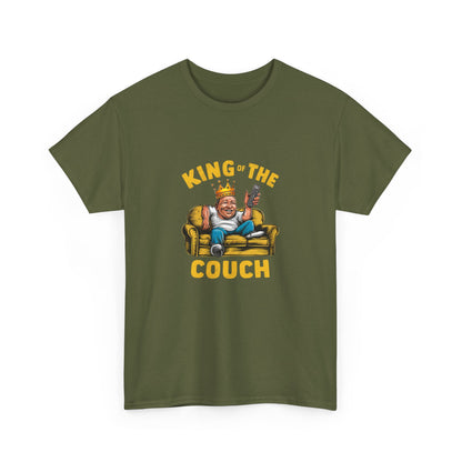 "King of the couch" Unisex Cotton Tee