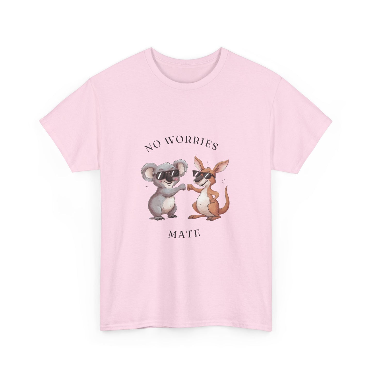 "No worries mate" Unisex Cotton Tee