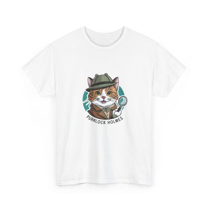 "Purrlock Holmes" Unisex Cotton Tee