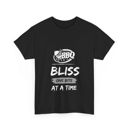 "BBQ bliss, one bite at a time." Unisex Cotton Tee