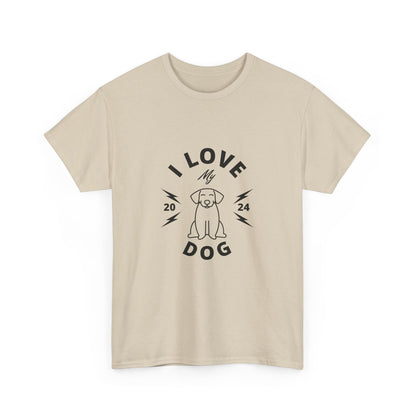 "I love my dog" Unisex Cotton Tee