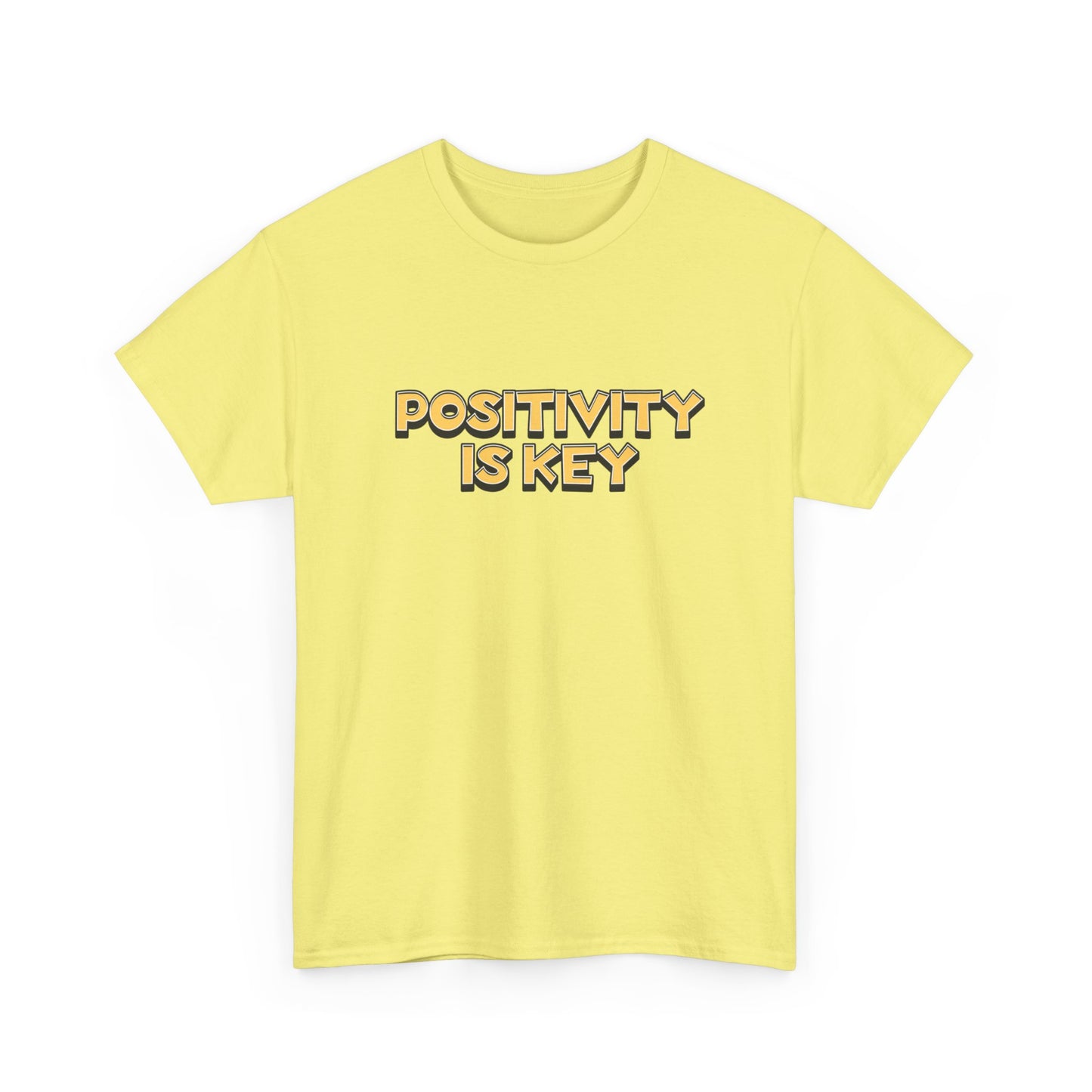 "Positivity is key" Unisex Cotton Tee