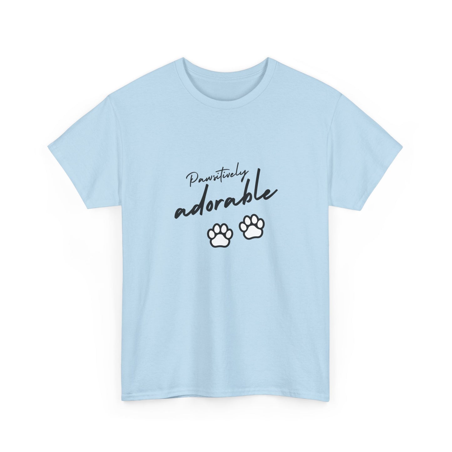 "Pawsitively adorable" Unisex Cotton Tee