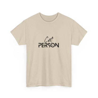 "Cat person" Unisex Cotton Tee