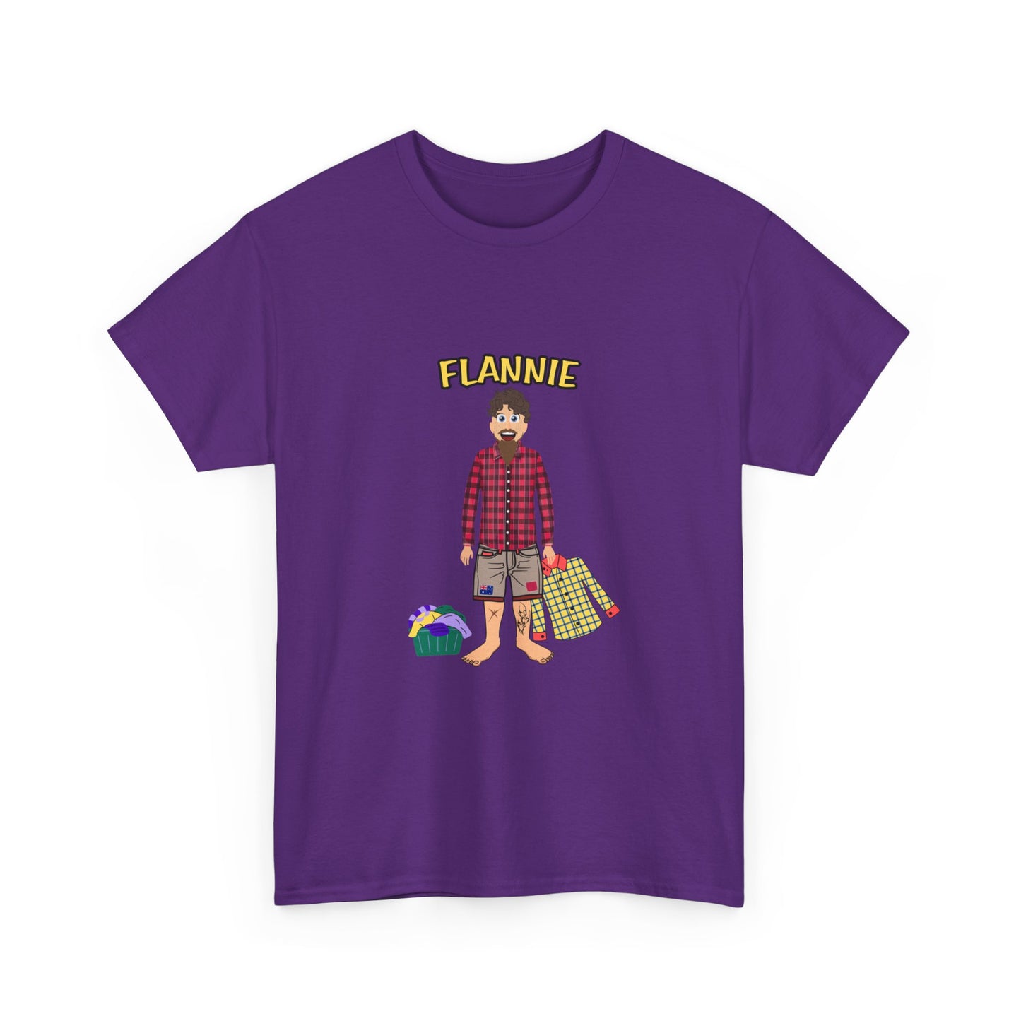 "Flannie" Unisex Cotton Tee