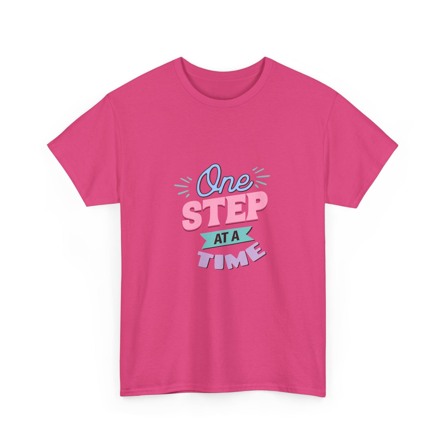 "One step at a time" Unisex Cotton Tee